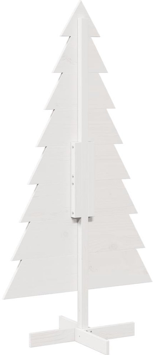 vidaXL Massief Grenenhouten Kerstboom 150 cm Wit