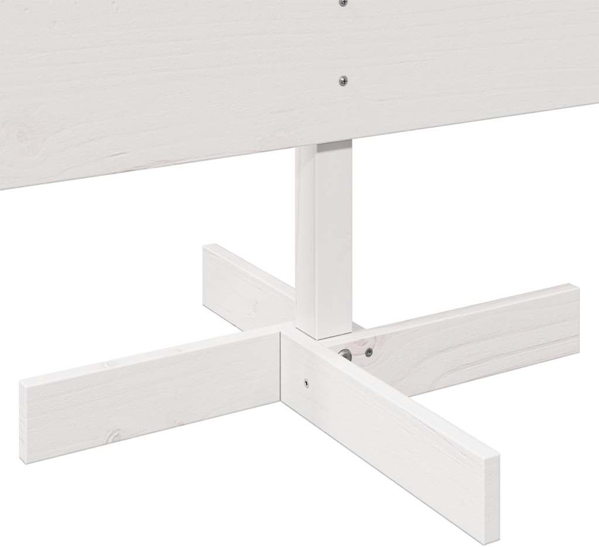 vidaXL Massief Grenenhouten Kerstboom 150 cm Wit