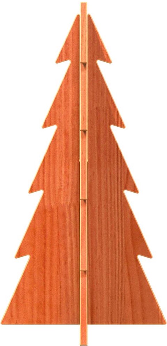 vidaXL Massief Grenenhouten Kerstboom 59,5 cm Wasbruin