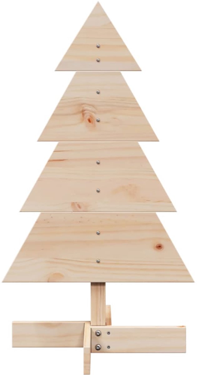 vidaXL Massief Grenenhouten Kerstboom 80 cm