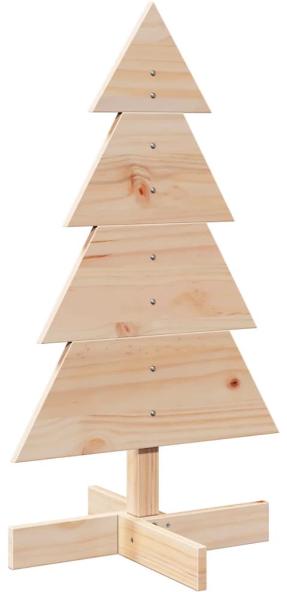 vidaXL Massief Grenenhouten Kerstboom 80 cm