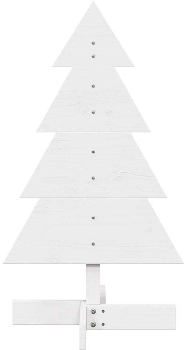 vidaXL Massief Grenenhouten Kerstboom 80 cm Wit