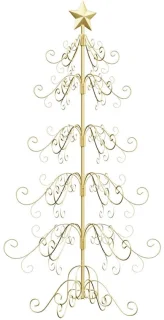 vidaXL metalen kerstboom goud 150 cm