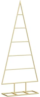 vidaXL metalen kerstboom goud 90 cm poedercoated staal