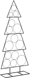vidaXL metalen kerstboom KUOPIO 125 cm staal zwart