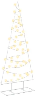 vidaXL metalen kerstboom Kuopio 125 cm (wit)
