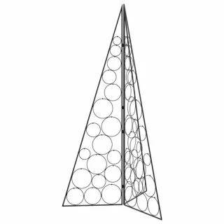 vidaXL metalen kerstboom KUOPIO 140 cm staal zwart