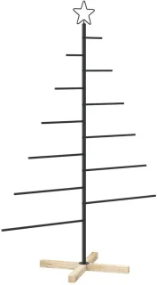 vidaXL metalen kerstboom Kuopio 150 cm zwart