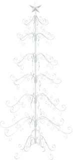 vidaXL metalen kerstboom KUOPIO 180 cm staal wit