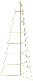 vidaXL metalen kerstboom Kuopio 210 cm staal goud