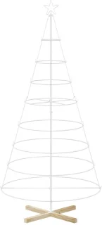 vidaXL metalen kerstboom Kuopio 210 cm staal wit