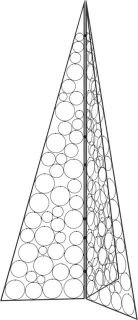 vidaXL metalen kerstboom KUOPIO 210 cm zwart