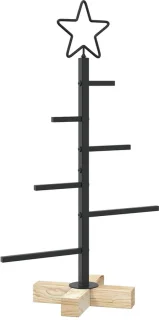 vidaXL metalen kerstboom KUOPIO 60 cm Zwart