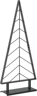 vidaXL metalen kerstboom Kuopio met standaard 125 cm staal zwart