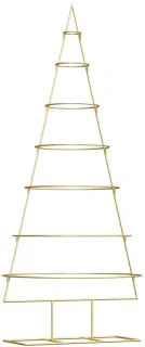 vidaXL metalen kerstboom met standaard goud 180 cm