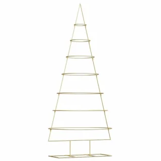 vidaXL metalen kerstboom met standaard goud 209 cm