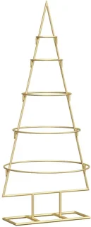 vidaXL metalen kerstboom met standaard goud 90 cm