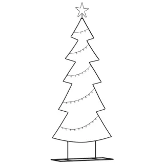 vidaXL metalen kerstboom zwart 150 cm staal