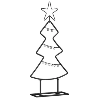 vidaXL metalen kerstboom zwart 60 cm staal