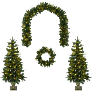 vidaXL mini-kerstbomenset 120 cm