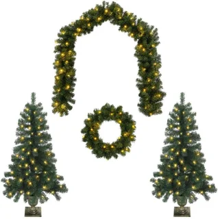 vidaXL mini-kerstbomenset 120 cm
