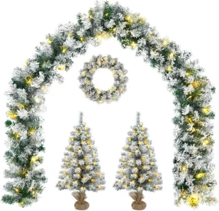 vidaXL mini-kerstbomenset 45 cm