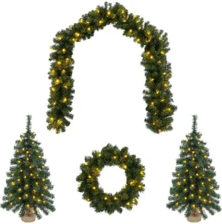 vidaXL mini-kerstbomenset 60 cm