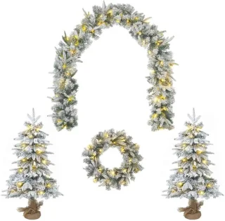 vidaXL mini-kerstbomenset 90 cm