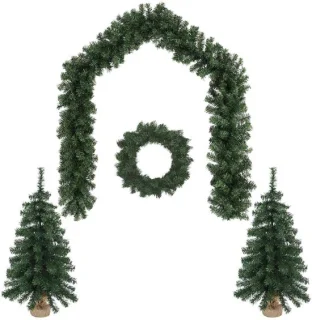 vidaXL mini-kerstboom 90 cm PVC groen