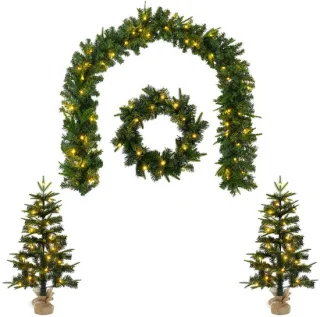 vidaXL mini-kerstboomset 60 cm