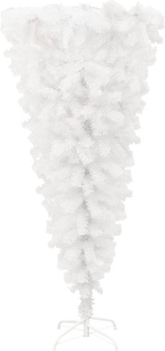 vidaXL Omgekeerde Kerstboom wit 150 cm