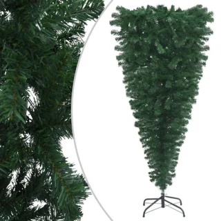 vidaXL Omgekeerde kunstkerstboom 150 cm groen