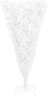 vidaXL Omgekeerde kunstkerstboom 210 cm wit