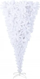 vidaXL Omgekeerde kunstkerstboom 210 cm wit