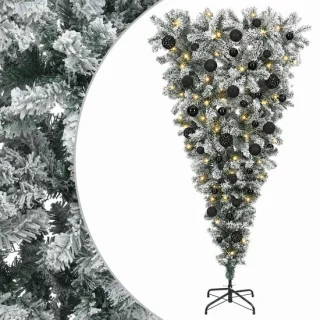 vidaXL omgekeerde kunstkerstboom met scharnier, 150 cm