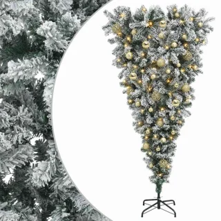 vidaXL omgekeerde kunstmatige kerstboom met scharnier彩票娱乐