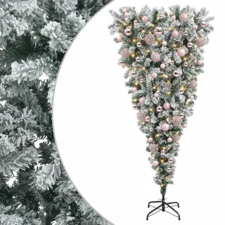 vidaXL Omgekeerde kunstmatige scharnierkerstboom 180 cm