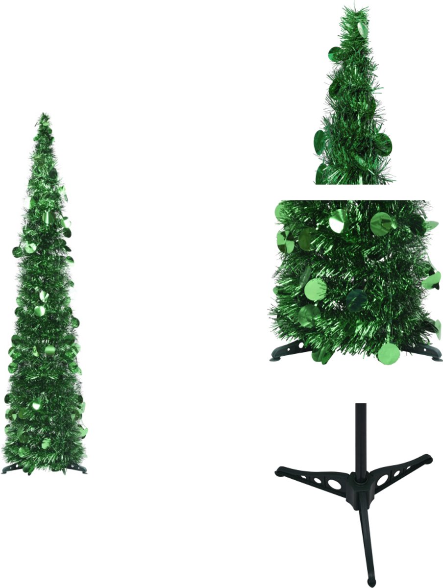 vidaXL Pop-up Kerstboom 120 cm Groen PET