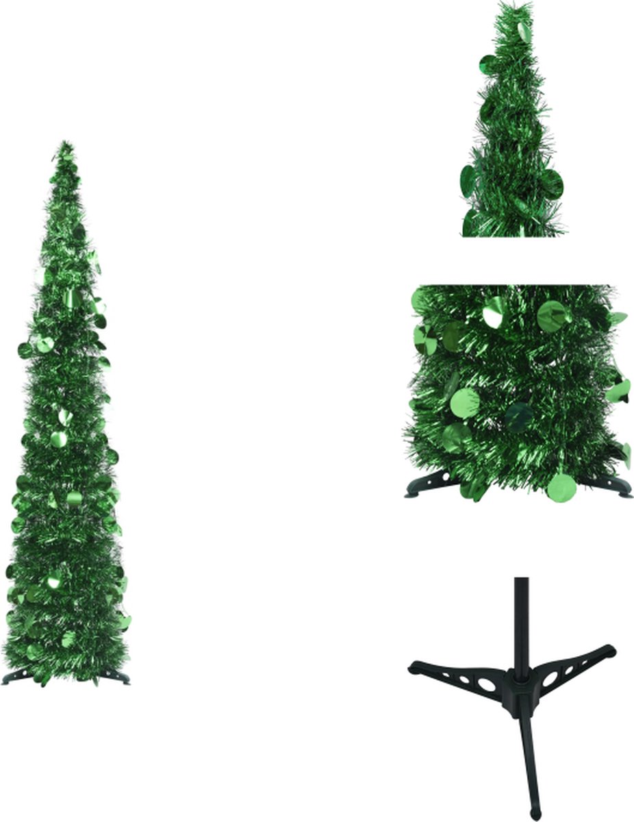 vidaXL Pop-up Kerstboom 120 cm Groen PET