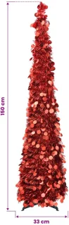 vidaXL pop-up kerstboom 150 cm