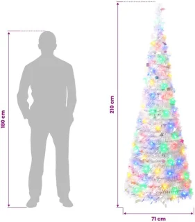 vidaXL pop-up kerstboom wit