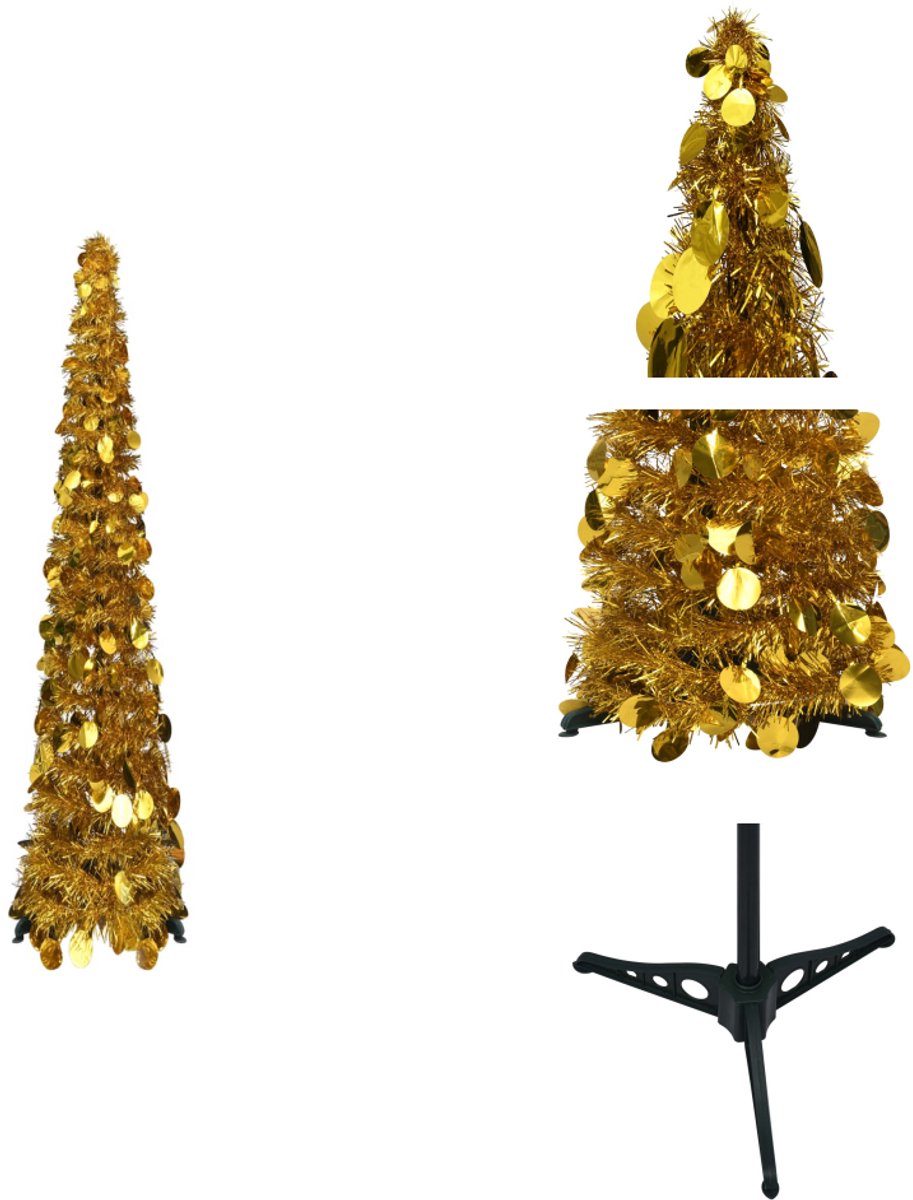 vidaXL Pop-up Kunstkerstboom 120 cm Goud