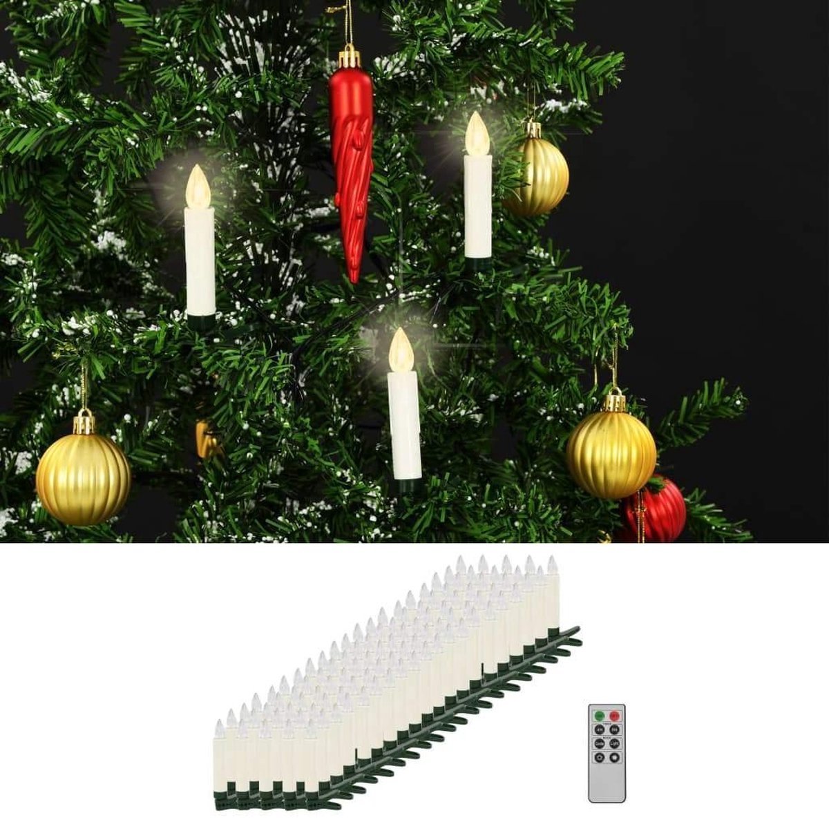 vidaXL Pop-up Kunstkerstboom 120 cm Goud