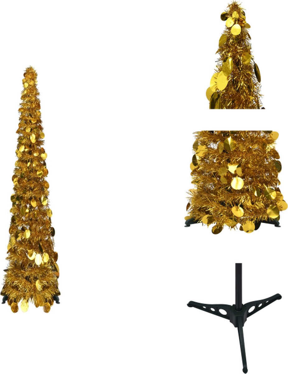 vidaXL Pop-up Kunstkerstboom 120 cm Goud