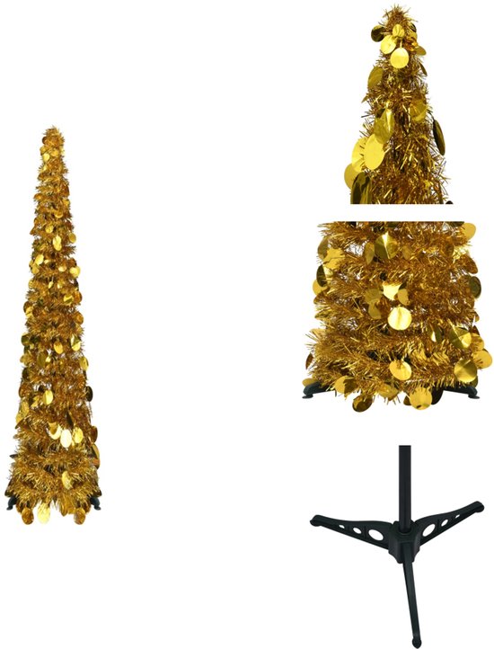vidaXL Pop-up Kunstkerstboom 120 cm Goud