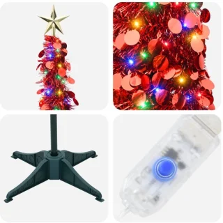 vidaXL pop-up-led-kerstboom van PET