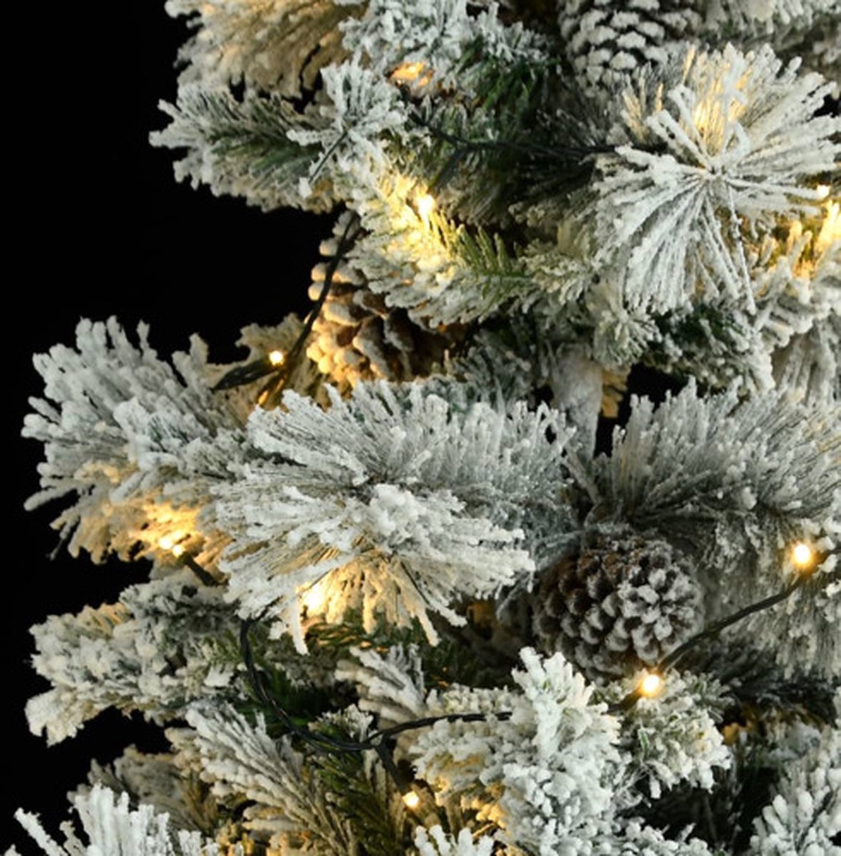 vidaXL PVC PE LED Kerstboom 195 cm