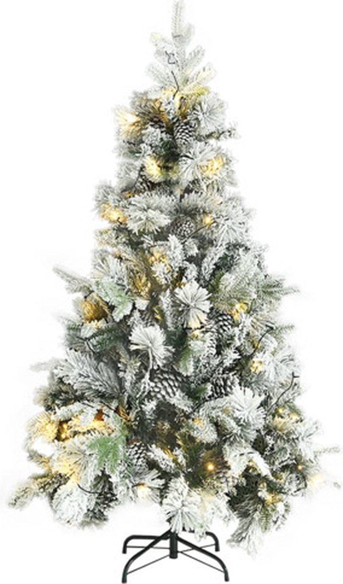 vidaXL PVC PE LED Kerstboom 195 cm