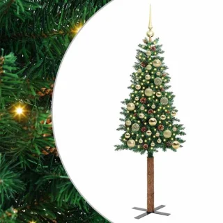 vidaXL Slanke kerstboom 150 cm