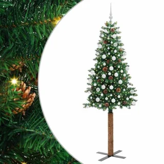 vidaXL slanke kerstboom groen 210 cm